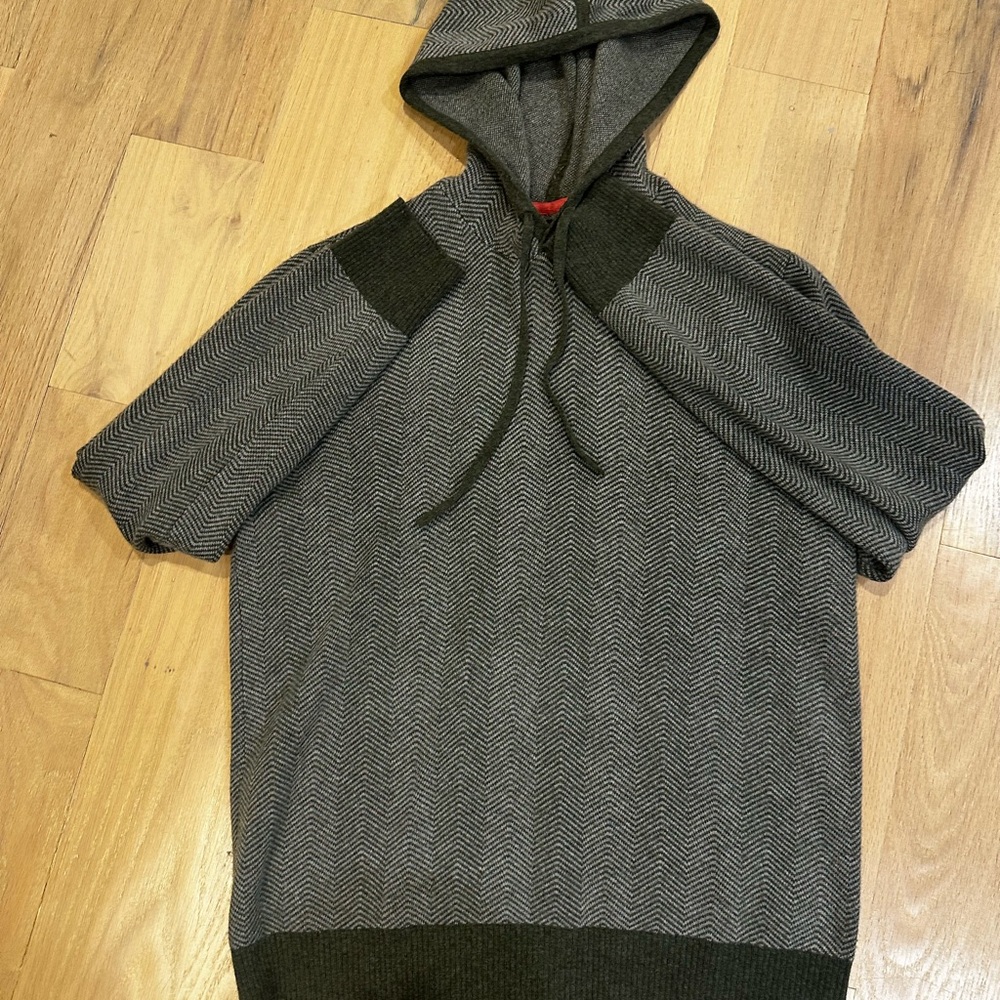 Bonobos Green and Gray Herringbone Sweater